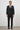 Morven Men's Black Slim Fit's Jacquard Suit