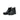 Men's black leather Chelsea boots with side zipper and elastic panel, stylish footwear