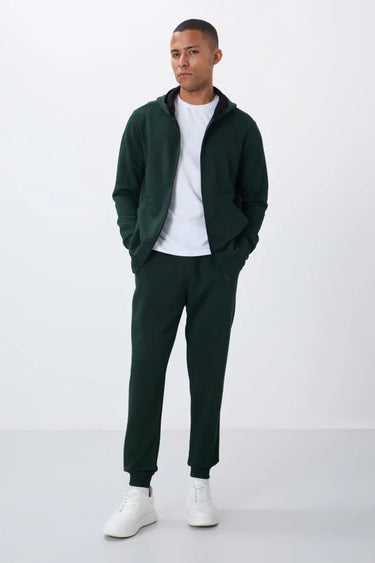 Compact Cotton Thick Smooth Hooded Comfort Fit Men's Tracksuit Set