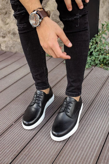 Classic Leather Men's Sneakers Black