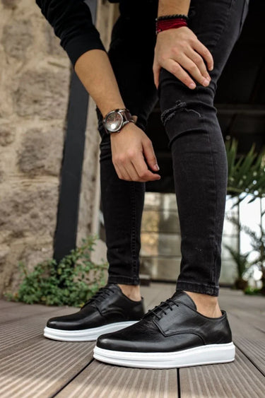 Classic Leather Men's Sneakers Black