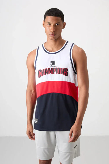 TOMMYLIFE Men's Lightweight Breathable Basketball Performance Tank