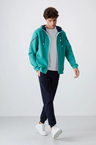 Cotton Thick Soft Textured Comfort Fit Printed Men's Tracksuit Set