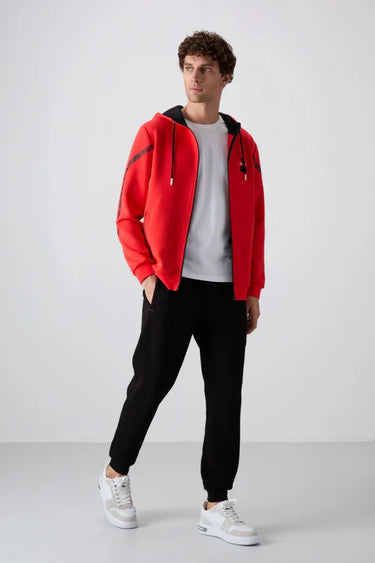 Cotton Thick Soft Textured Comfort Fit Printed Men's Tracksuit Set