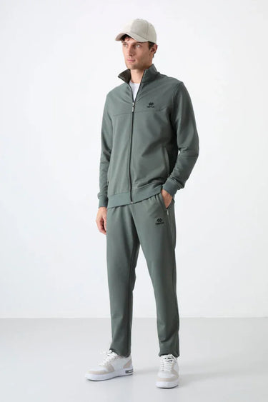 Tommy Life Men’s Zip-Up Stand Collar Comfort Tracksuit Set