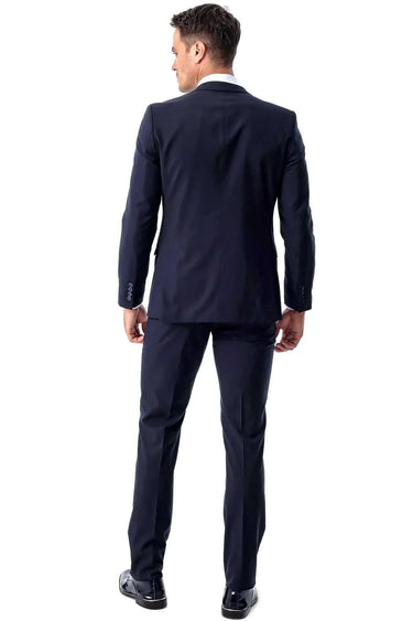 Men's Basic Plain Slim Fit Slim Cut 6 Drop Suit
