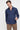 Men's Slim-Fit Long-Sleeve Shirt with Rigid Collar