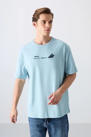 TOMMYLIFE Men's Soft Textured Premium Cotton T-Shirt