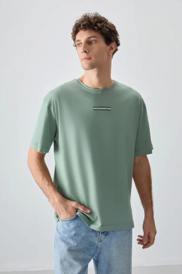 TOMMYLIFE Men's Oversize Fit Printed Soft Cotton T-Shirt