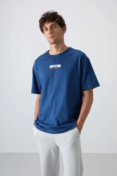 TOMMYLIFE Men's Graphic Print Oversized Soft Cotton T-Shirt