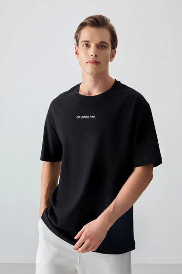 TOMMYLIFE Men's Oversize Fit Printed Soft Cotton T-Shirt