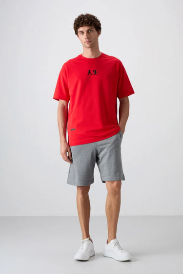 Tommy Life Parliament Men’s Soft Textured Graphic Shorts