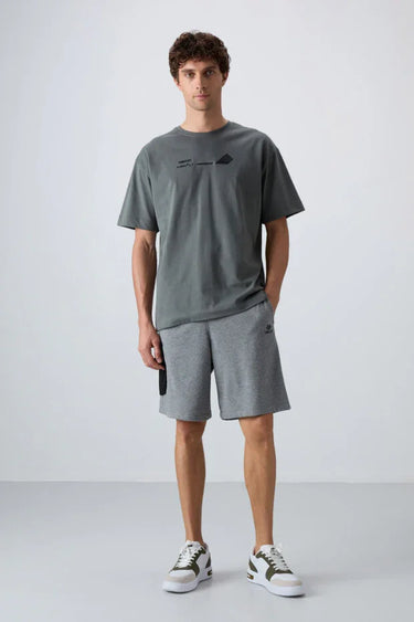 Tommy Life Men’s Cotton Soft Textured Printed Shorts