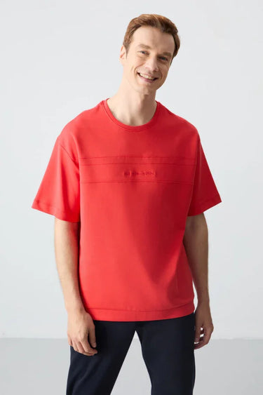 Tommylife Cotton Thick Soft Textured Oversize Fit Basic Men's Tracksuit Set