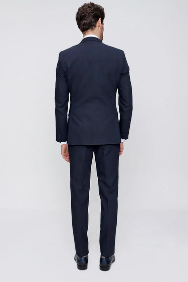 Men's Slim Fit Jacquard Suit with Vest