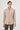 Morven Men's Beige Knitted Slim Fit Button-Down Collar Shirt