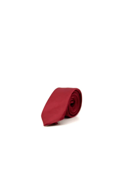 Morven Men's Burgundy Basic Plain Tie