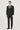 Morven Men's Smoke Polyviscon Basic Slim Fit Pointed Collar Suit