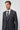 Morven Men's Smoke Polyviscon Slim Fit Vested Mono Collar Suit