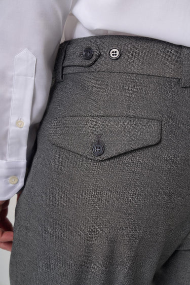 Morven Men's Polyviscose Trendy Patterned Slim Fit Double Pleated Trousers