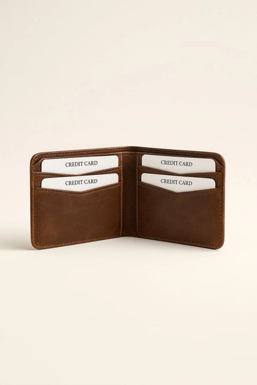 Morven Men's 100% Leather Wallet Card Holder