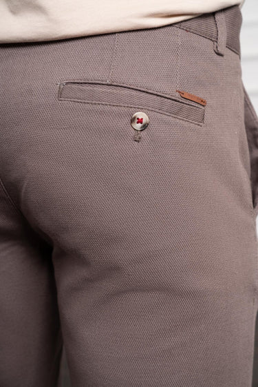 Morven Men's COFFEE Dynamic Fit Relaxed Cut Chino Pants