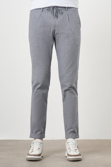 Morven Men's Cotton Linen Trendy Drawstring Jogger Slim Fit Sports Pants