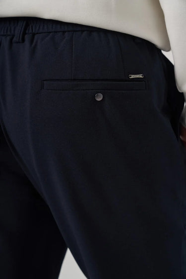 Morven Men's Navy Blue Polyviscose Trendy Drawstring Jogger Slim Fit Sport Pants