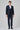 Morven Men's Navy Blue Slim Fit Plaid Suit