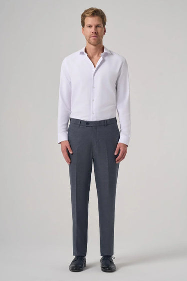 Morven Men's Navy Blue Polyviscose Trendy Patterned Dynamic Fit Trousers