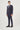 Morven Men's Navy Blue Striped Slim Fit Suit