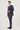 Morven Men's Navy Blue Striped Slim Fit Suit