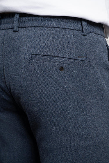 Morven Men's Marine Jogger Slim Fit Pants with Snap Button and Drawstring Closure