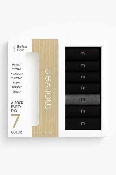 Morven Men’s Assorted 7-Pack Bamboo Socks