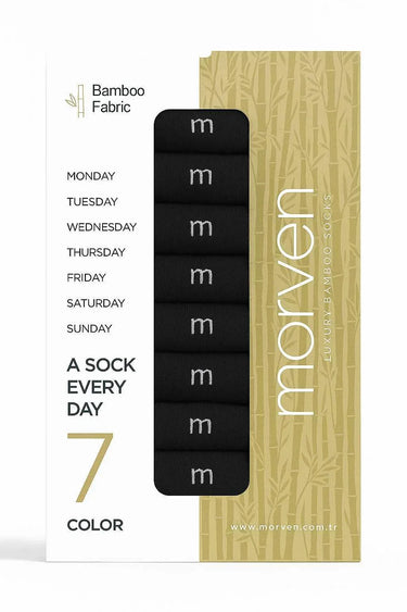 Morven Men’s Assorted 7-Pack Bamboo Socks