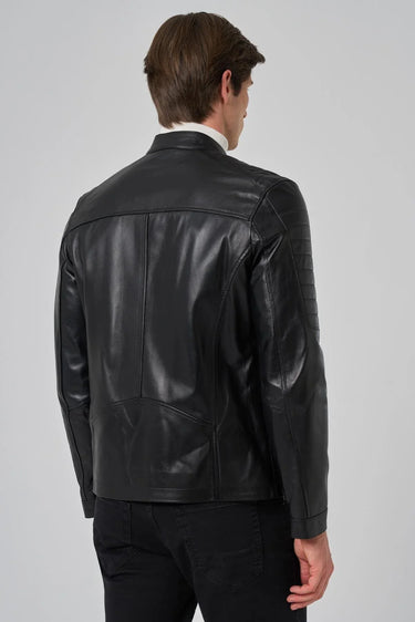 Morven Men's Black Ibiza Biker Leather Jacket