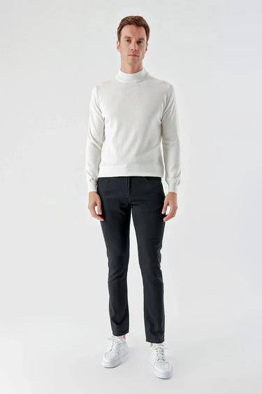 Morven Men's Black Seasonal Cotton 5 Pocket Slim Fit Jeans