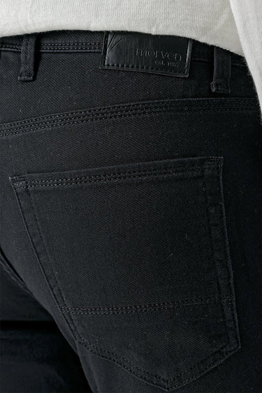 Morven Men's Black Seasonal Cotton 5 Pocket Slim Fit Jeans