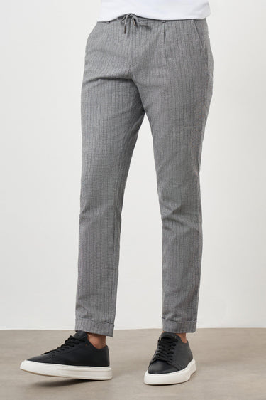 Morven Men's Cotton Linen Trendy Drawstring Jogger Slim Fit Sports Pants
