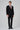 Morven Men's Black Polyviscon Basic Slim Fit Pointed Collar Suit