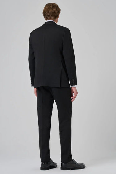 Morven Men’s Black Trend Double-Breasted Suit