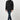 Man wearing a black snap-button jacket with pockets and navy trousers, casual look