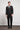 Morven Men's Black Wool 4-Drop Dynamic Fit Mono Collar Suit