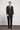 Morven Men's Black Wool 4-Drop Dynamic Fit Mono Collar Suit