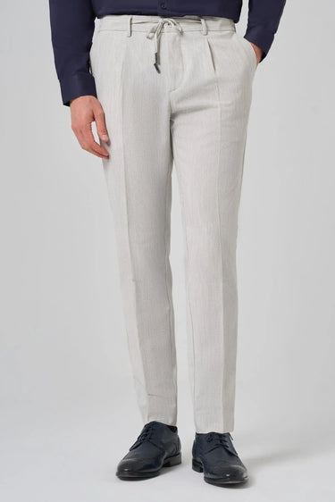 Morven Men's Polyviscose Trendy Striped Slim Fit Jogger Pants