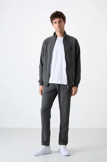 Tommy Life Men’s Zip-Up Stand Collar Comfort Tracksuit Set