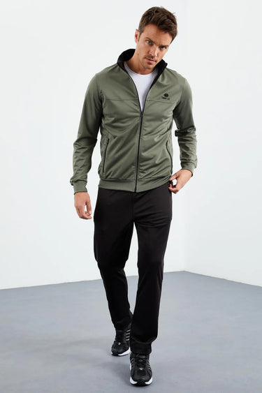 Tommy Life Men’s Stand Collar Zip-Up Classic Tracksuit Set