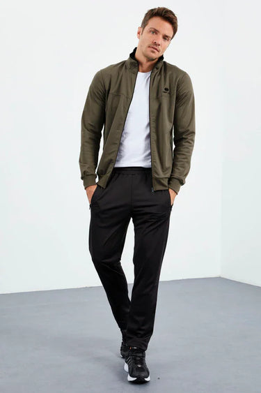 Tommy Life Men’s Stand Collar Zip-Up Classic Tracksuit Set