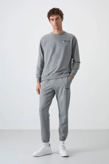 Tommy Life Men’s Casual Crew Neck Oversize Tracksuit Set
