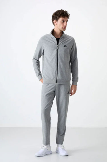 Tommy Life Men’s Zip-Up Stand Collar Comfort Tracksuit Set